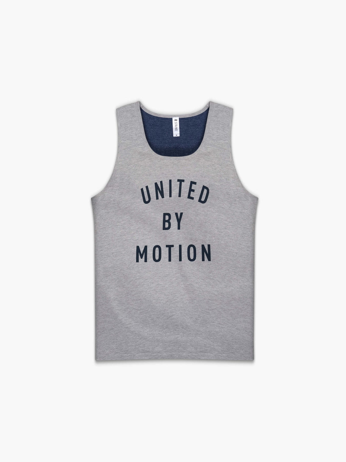 Strike Mvmnt Reversible League Tank - United Lunar Grey / Navy Blue