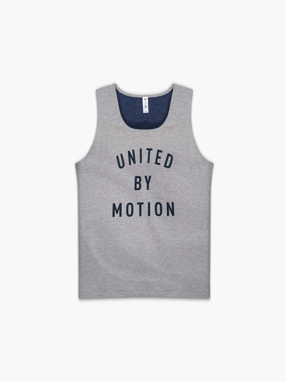 Strike Mvmnt Reversible League Tank - United Lunar Grey / Navy Blue