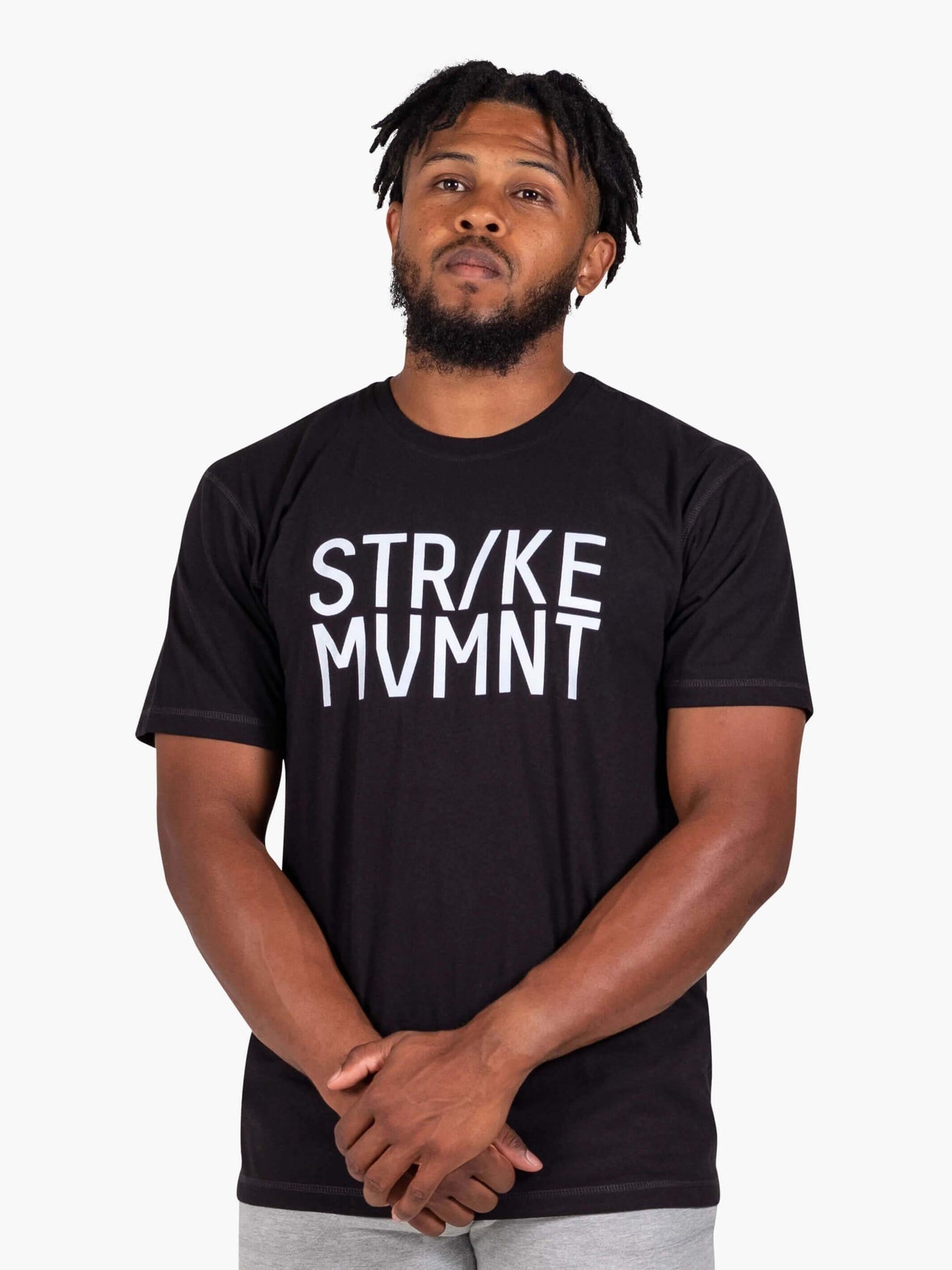 Strike Mvmnt Timeless Vented Tee - Corp Stack Phantom Black