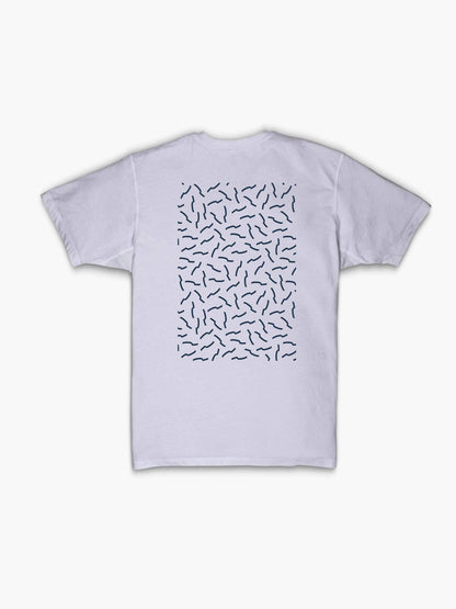 Strike Mvmnt Timeless Vented Tee - Pattern Classic White