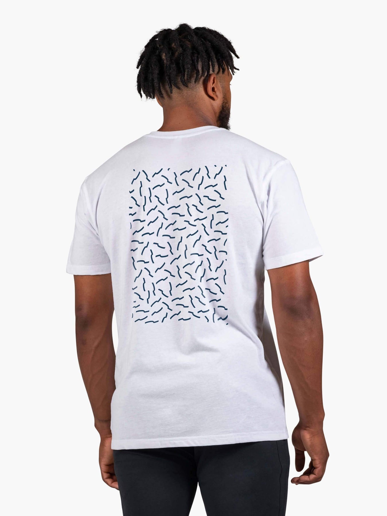 Strike Mvmnt Timeless Vented Tee - Pattern Classic White