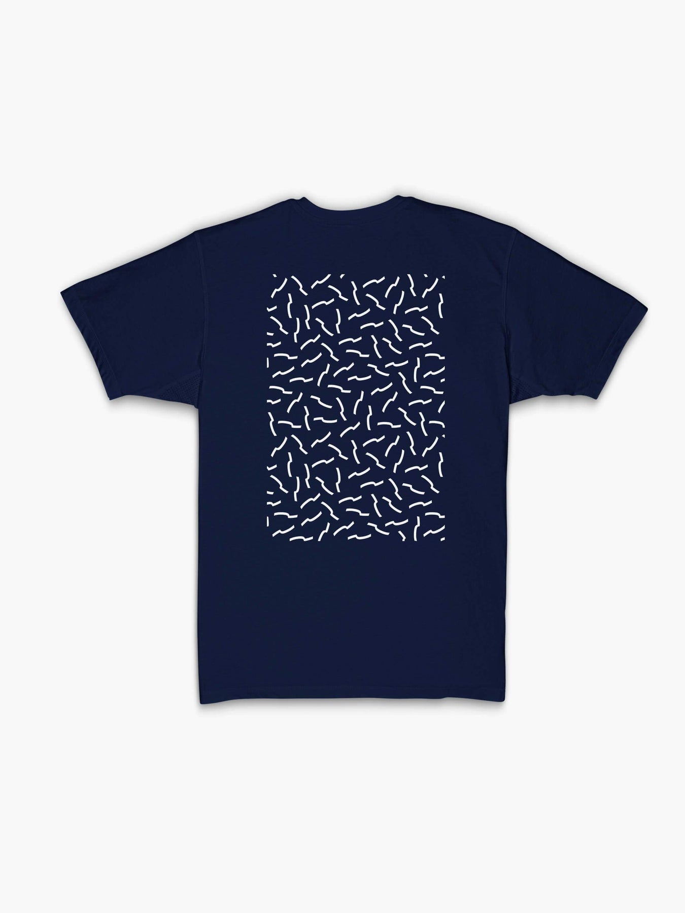 Strike Mvmnt Timeless Vented Tee - Pattern Navy Blue
