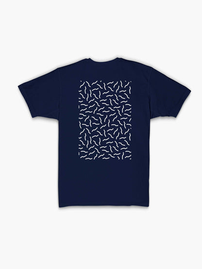 Strike Mvmnt Timeless Vented Tee - Pattern Navy Blue