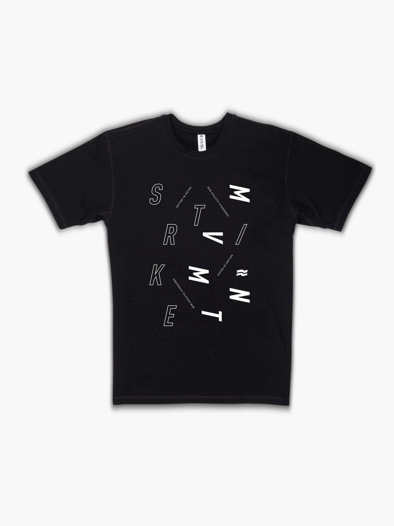 Strike Mvmnt Timeless Vented Tee - Scatter Phantom Black