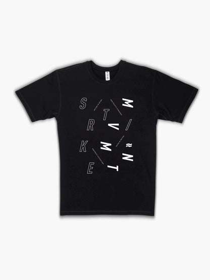 Strike Mvmnt Timeless Vented Tee - Scatter Phantom Black
