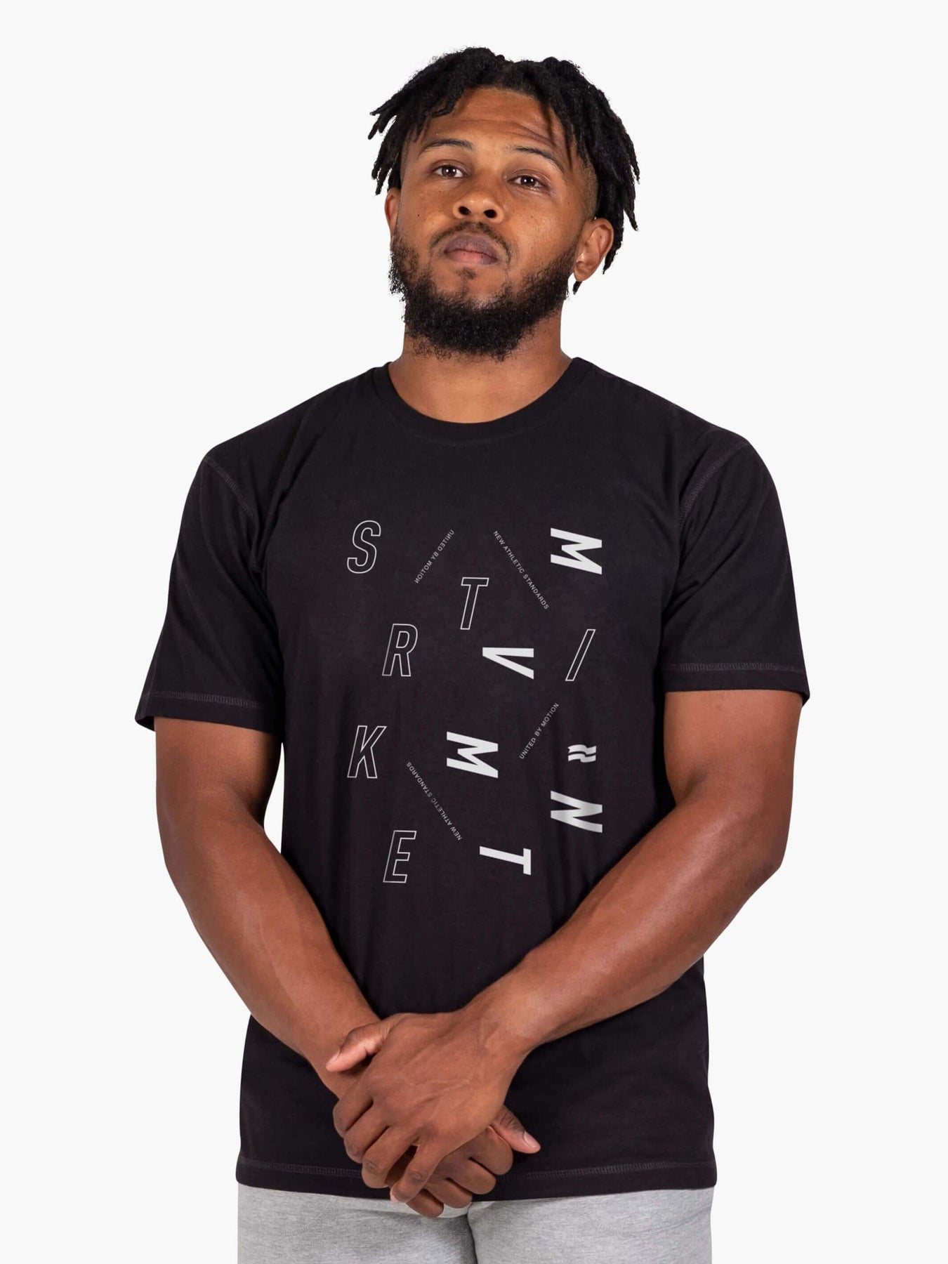 Strike Mvmnt Timeless Vented Tee - Scatter Phantom Black