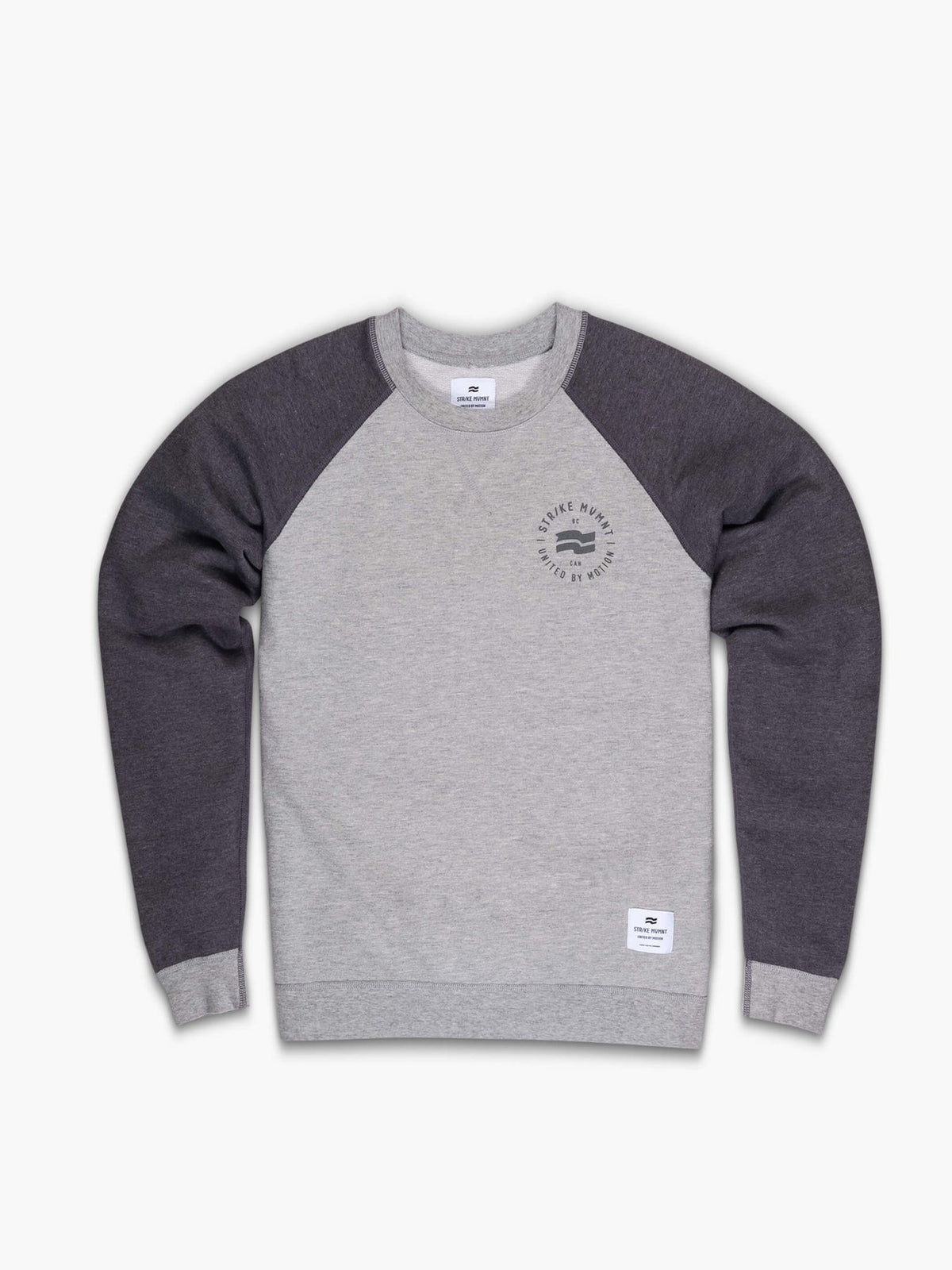 Strike Mvmnt Classic Crewneck - Stamp Lunar / Storm Terry Fleece