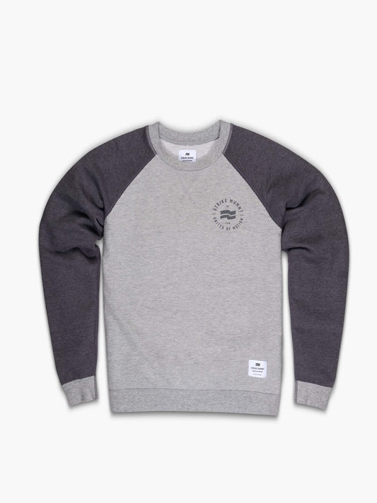Strike Mvmnt Classic Crewneck - Stamp Lunar / Storm Terry Fleece