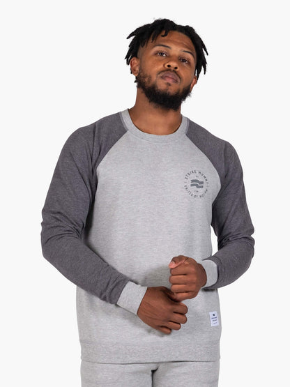 Strike Mvmnt Classic Crewneck - Stamp Lunar / Storm Terry Fleece