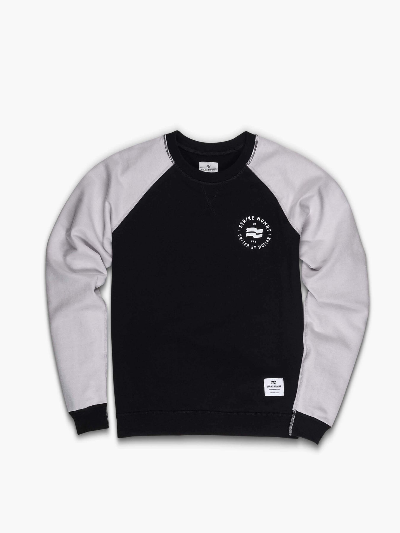 Strike Mvmnt Classic Crewneck - Stamp Phantom / Chalk Terry Fleece