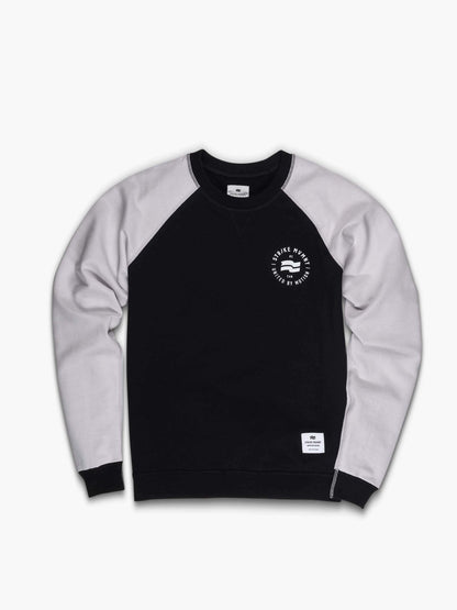 Strike Mvmnt Classic Crewneck - Stamp Phantom / Chalk Terry Fleece