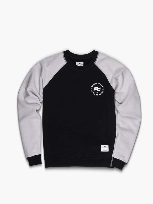 Strike Mvmnt Classic Crewneck - Stamp Phantom / Chalk Terry Fleece