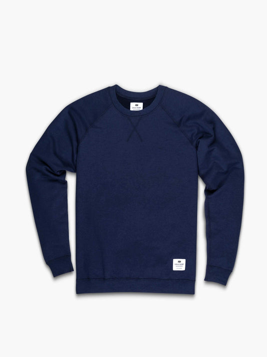 Strike Mvmnt Classic Crewneck Navy Blue Terry Fleece