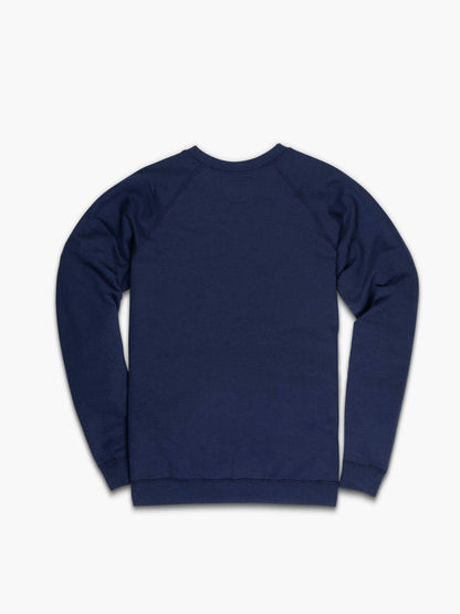 Strike Mvmnt Classic Crewneck Navy Blue Terry Fleece