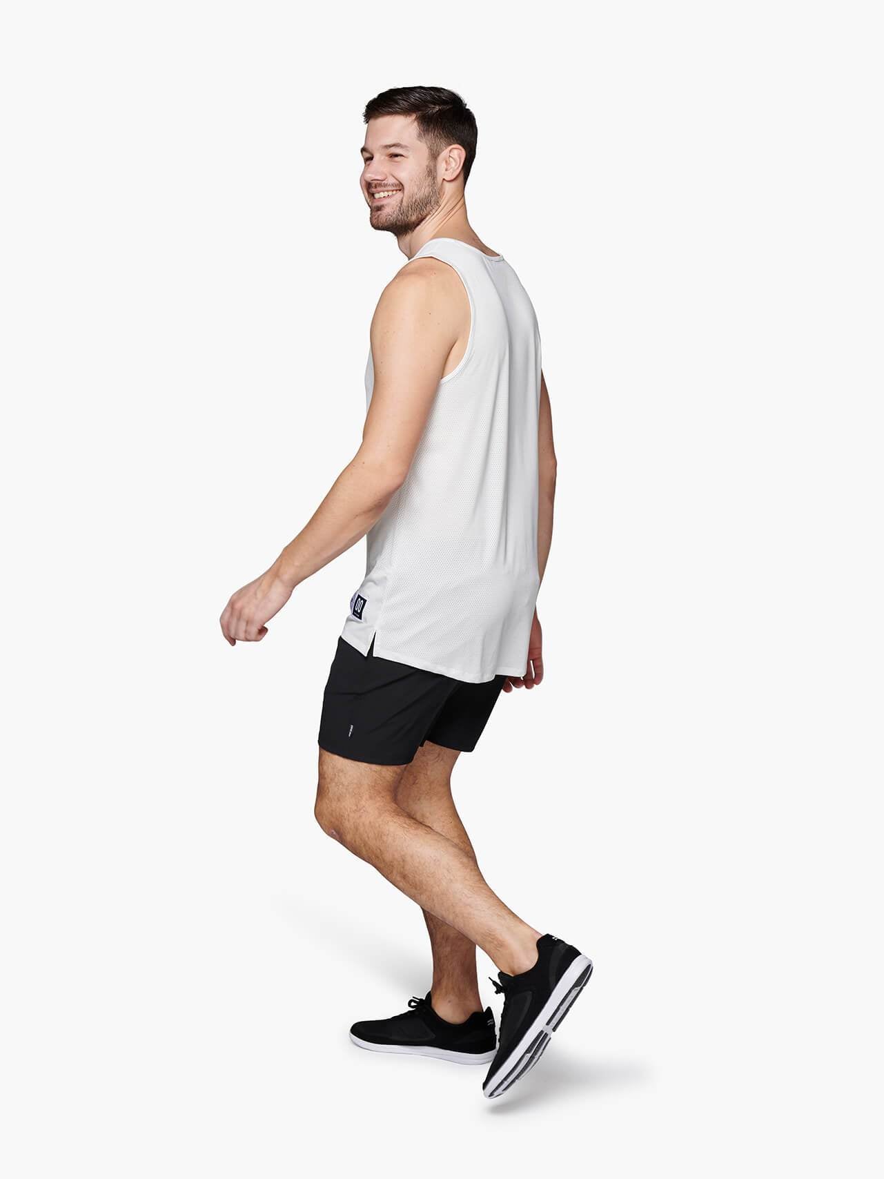 Strike Mvmnt Session Tank Classic White Chill Mesh