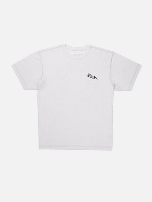 Strike Mvmnt Timeless Tee - Bolts Chalk White
