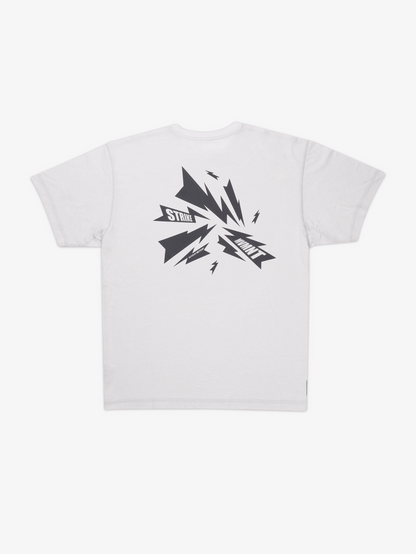 Strike Mvmnt Timeless Tee - Bolts Chalk White