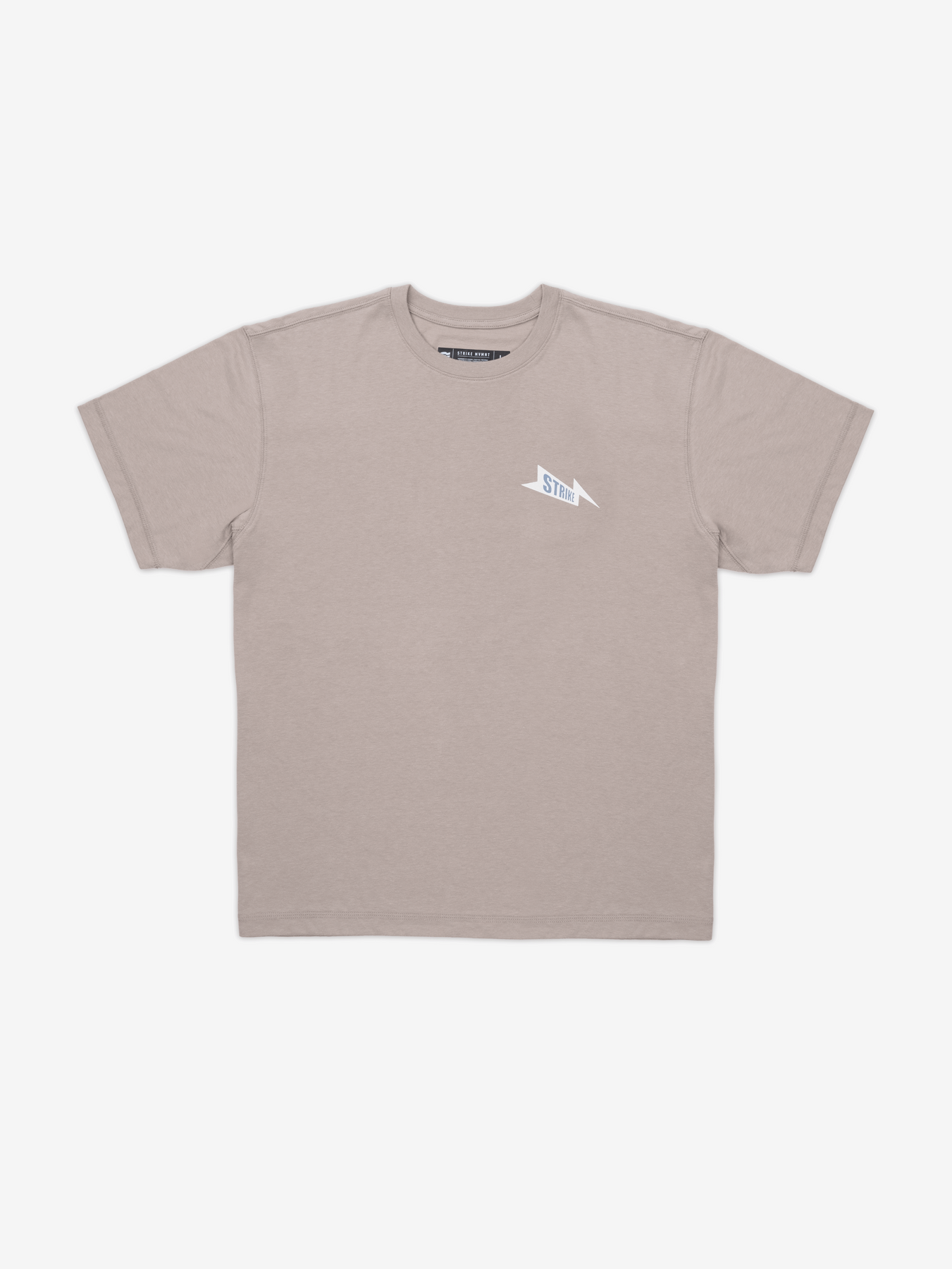 Strike Mvmnt Timeless Tee - Bolts Atmosphere / Chalk White