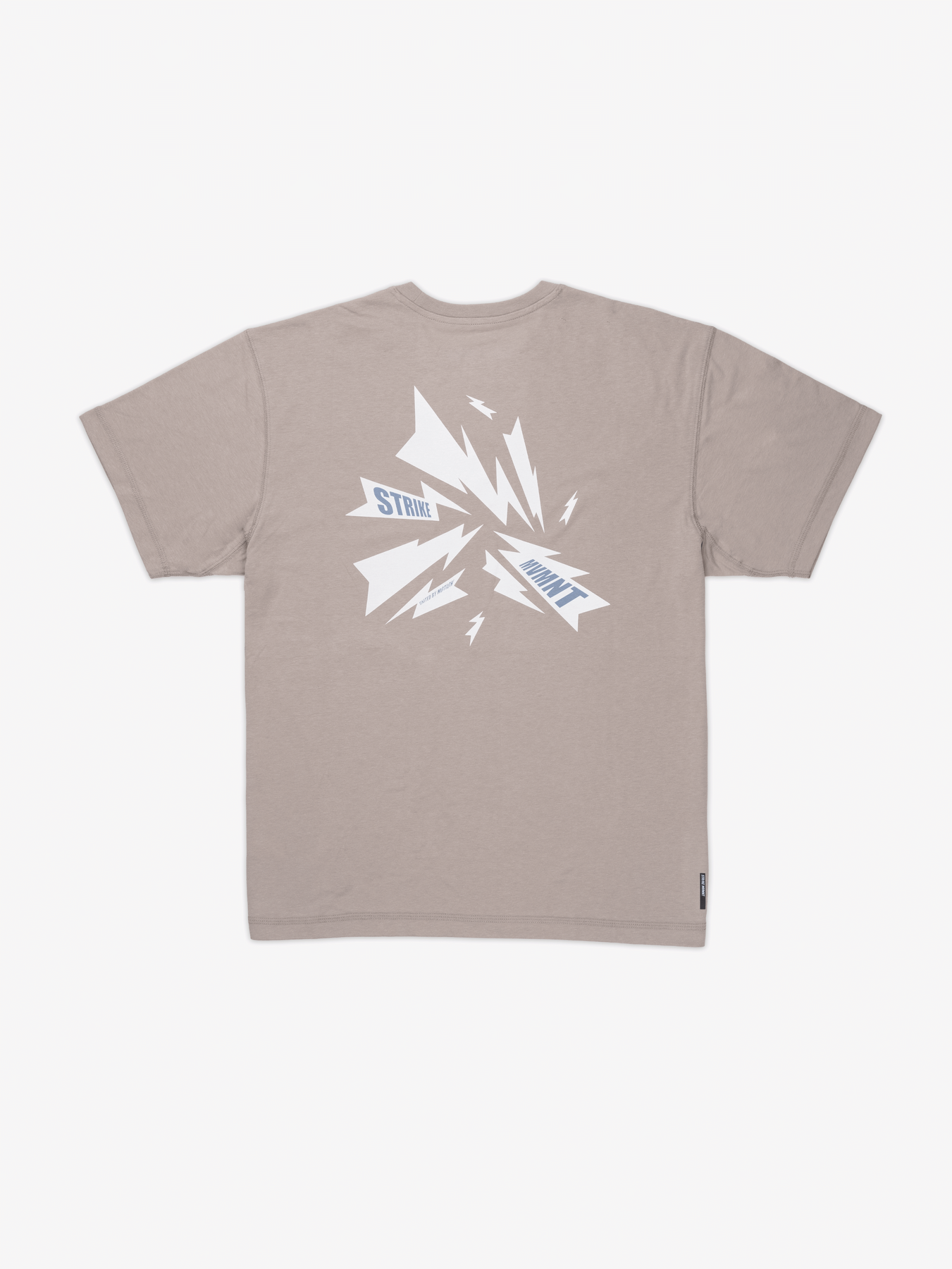 Strike Mvmnt Timeless Tee - Bolts Atmosphere / Chalk White